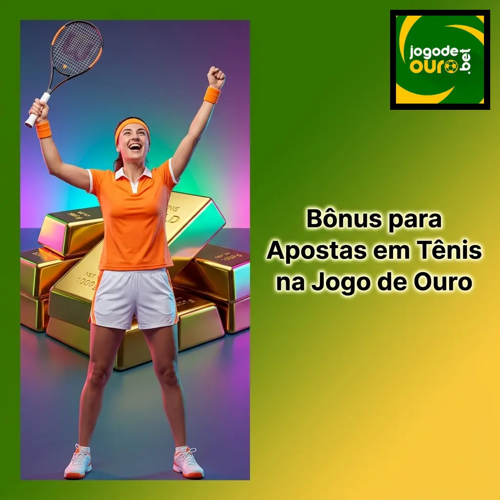 Bônus de boas-vindas Jogo de Ouro para apostas esportivas em tênis com requisitos de rollover e depósito mínimo