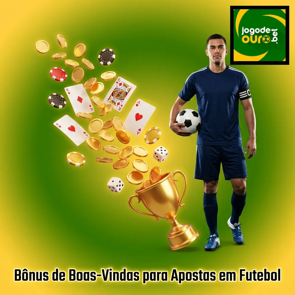 Bônus de boas-vindas Jogo de Ouro para apostas em futebol com Pix, boleto e cartão de crédito