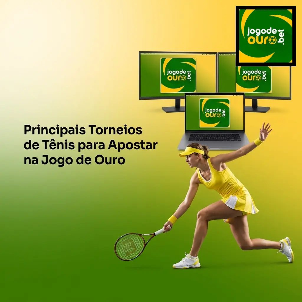 Principais torneios de tênis para apostar na Jogo de Ouro, incluindo Grand Slams e Masters 1000 em 2026