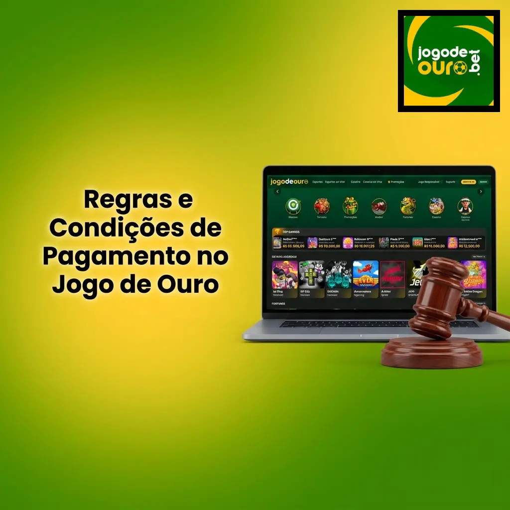 Regras e condições de pagamento no Jogo de Ouro: depósitos, saques, verificação e limites explicados.