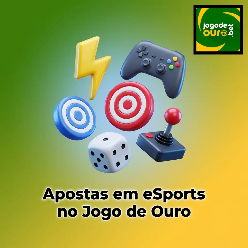 Apostas em eSports no Jogo de Ouro com mercados para CS2, LoL, Valorant, Dota 2 e StarCraft II