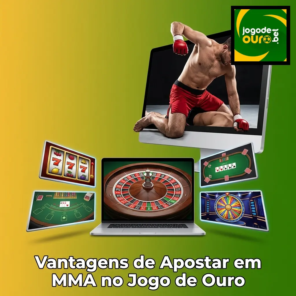 Plataforma Jogo de Ouro com apostas em MMA, odds competitivas no UFC e pagamentos via Pix